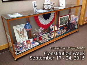 Constitution Week Display at Humbolt County Library.
