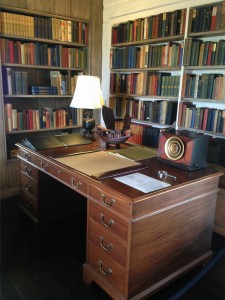 One of two desks in O'Neill's office.