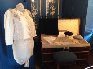 Bedroom closet of Carlotta, O'Neill's third wife. Notice the Louis Vuitton steamer trunk! 